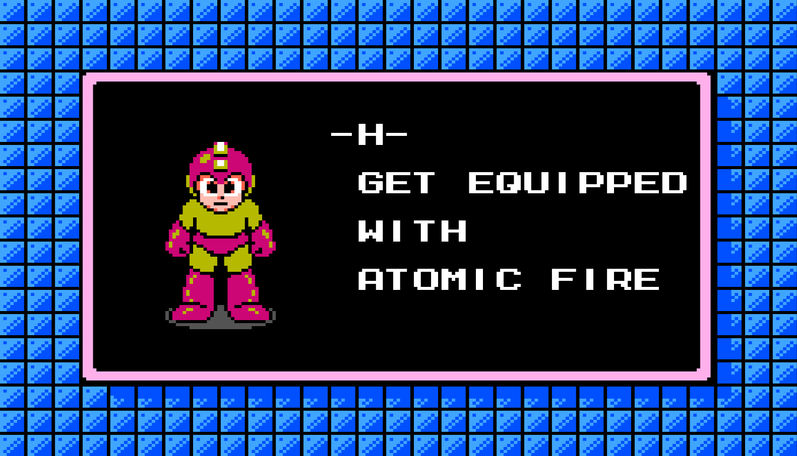 Get equipped with Atomic Fire. Screenshot.